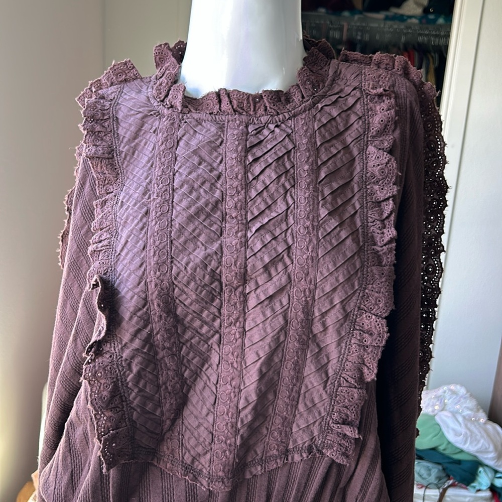 FREE PEOPLE MORE ROMANCE SHIRT TOP BLOUSE SIZE S MSRP $128.00 NWT - Picture 7 of 13